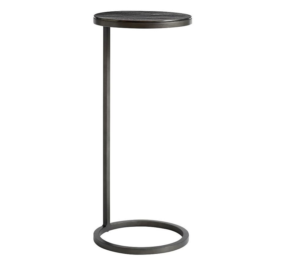 Duke 25 cm Round Metal Accent Table Pottery Barn Australia